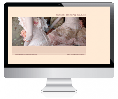 Andrea Schelling Couture Webdesign